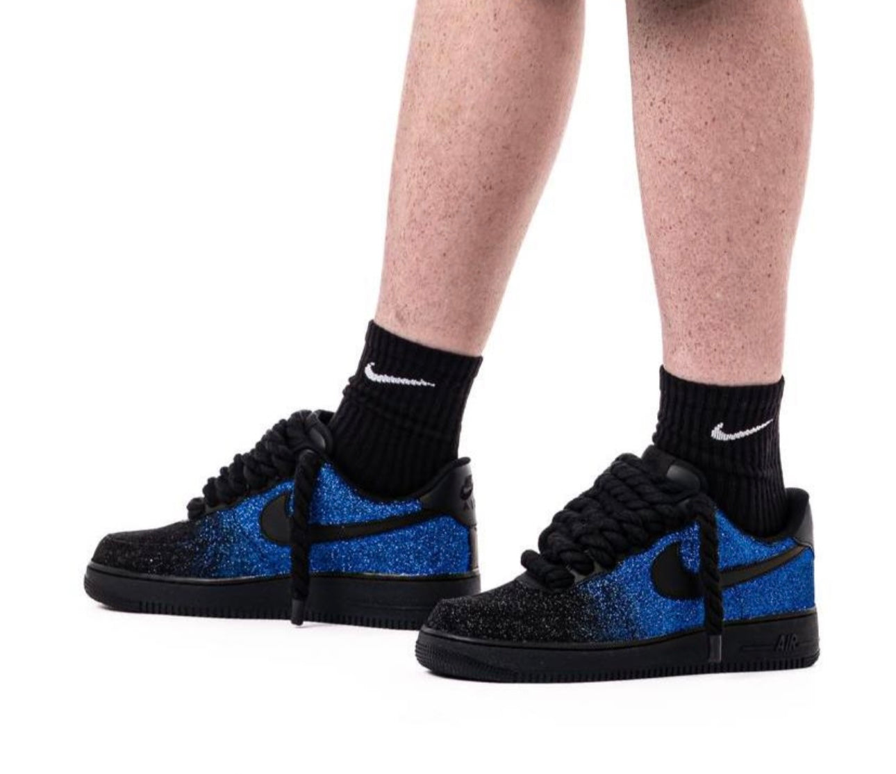 AF1 glitter blue