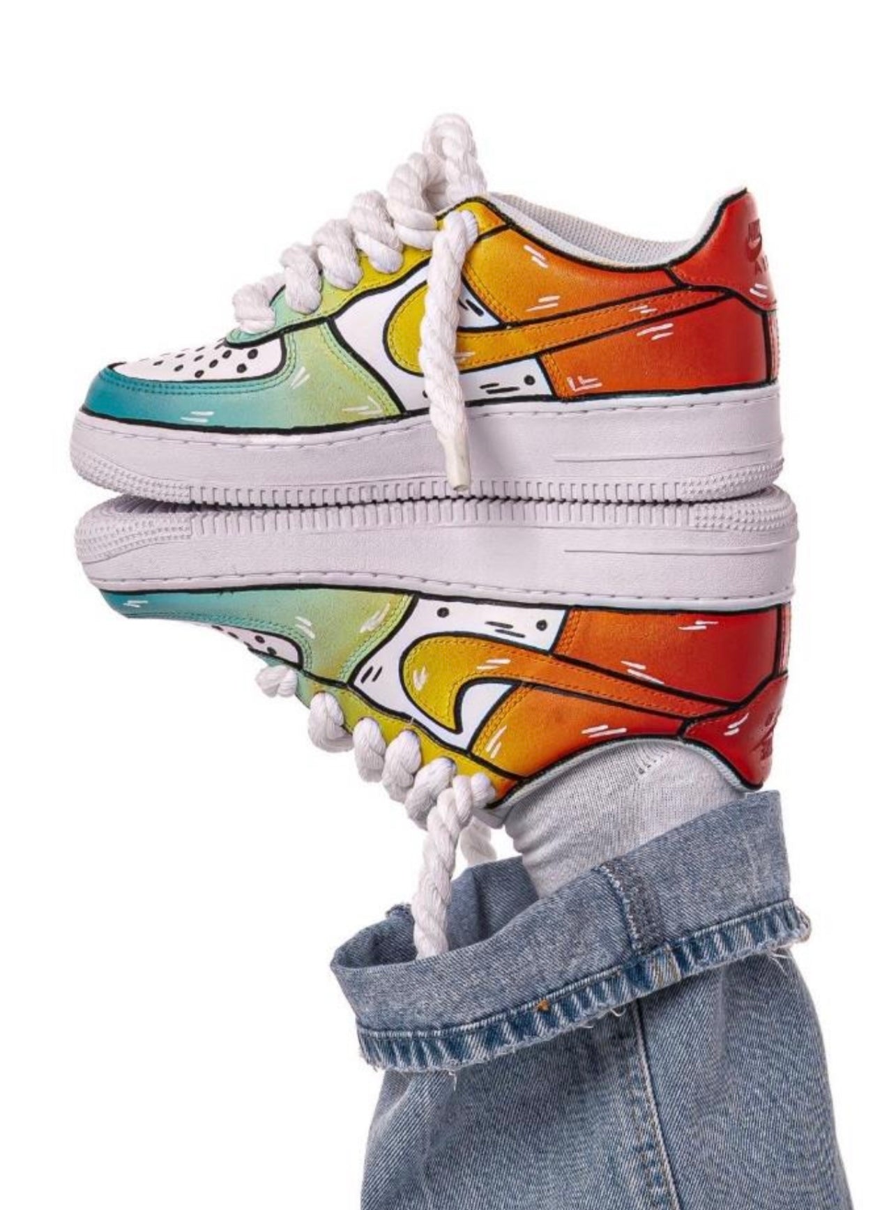 AF1 custom arcobaleno