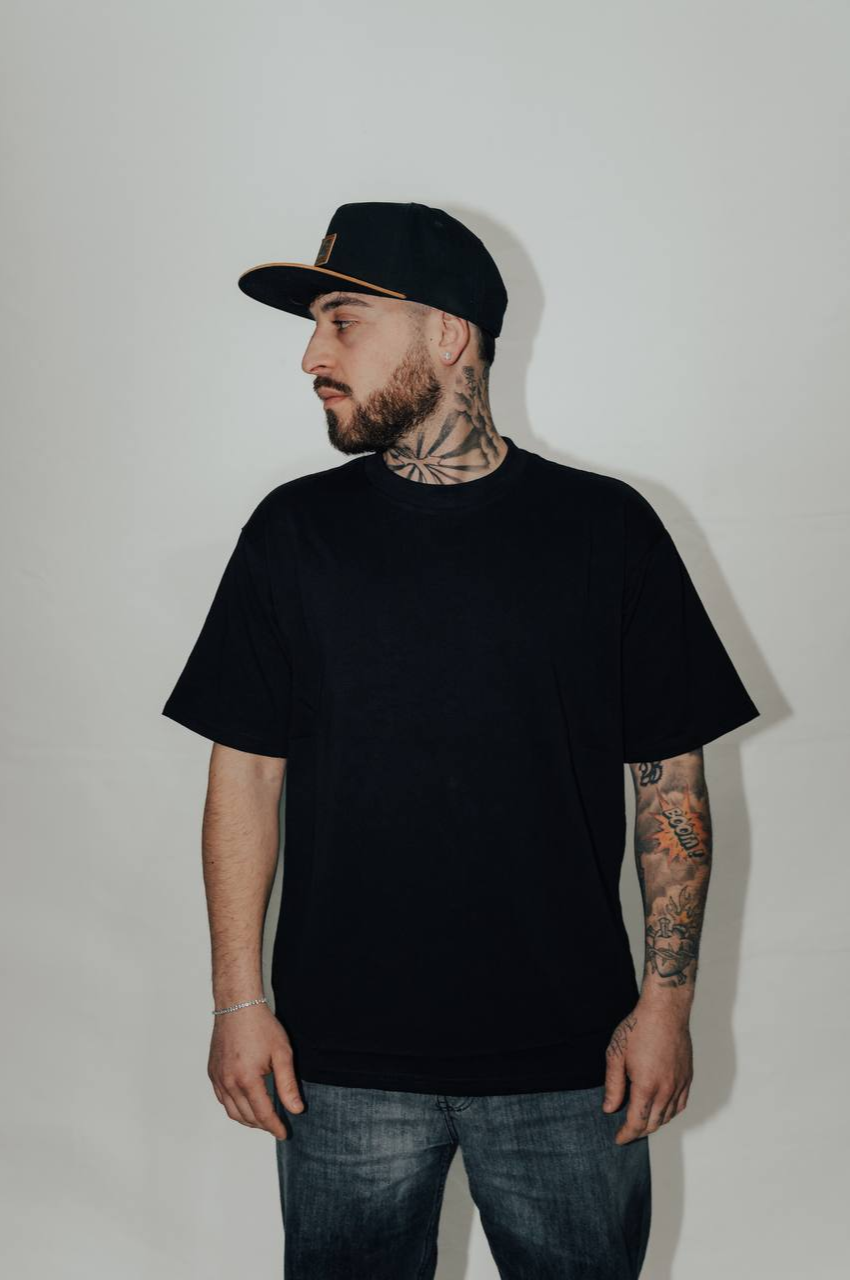 T-shirt over size Black
