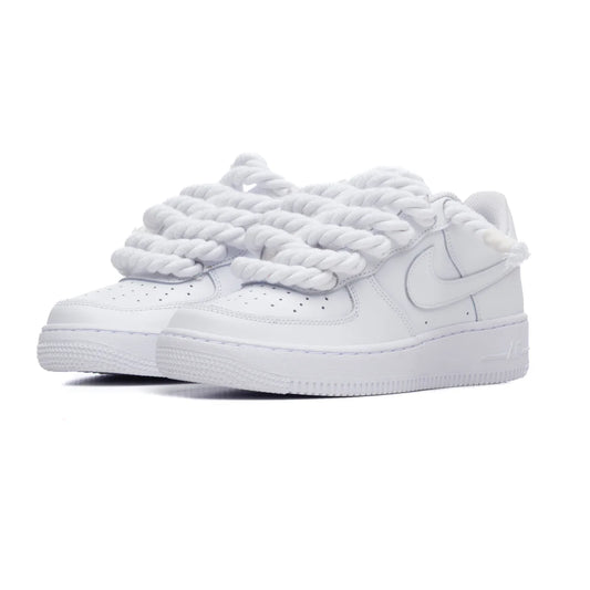 Air Force 1 custom rope lace White