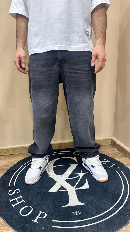 Jeans baggy slavato