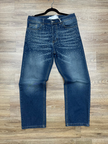 Jeans blue diamond