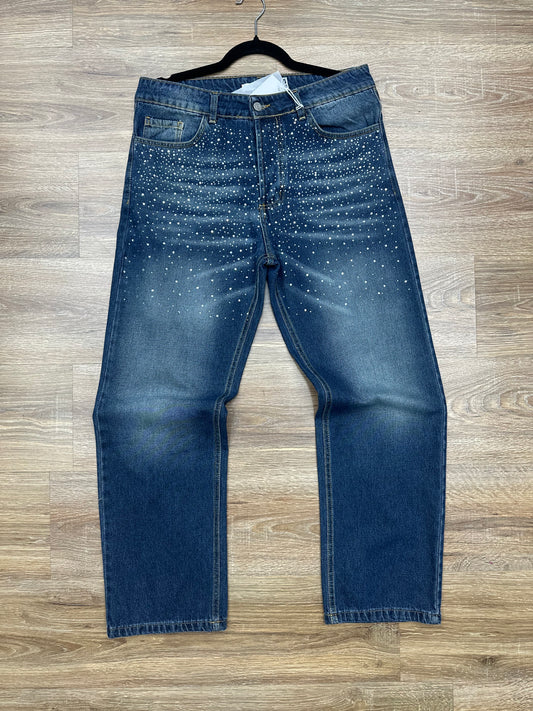 Jeans blue diamond
